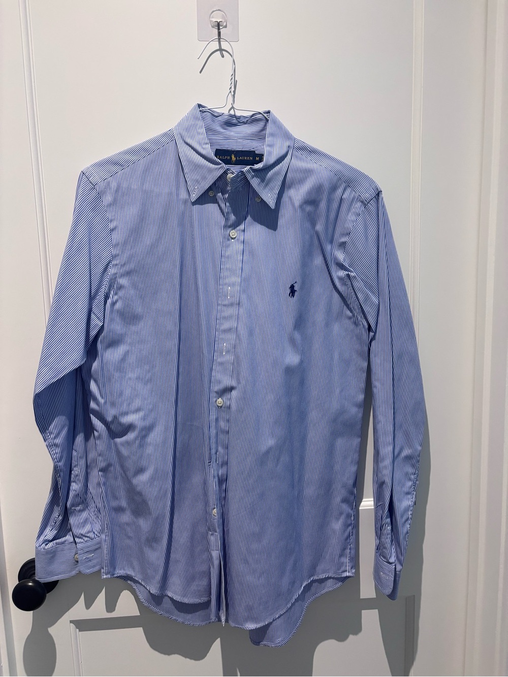 Ralph Lauren Light Blue Pinstripe Dress Shirt